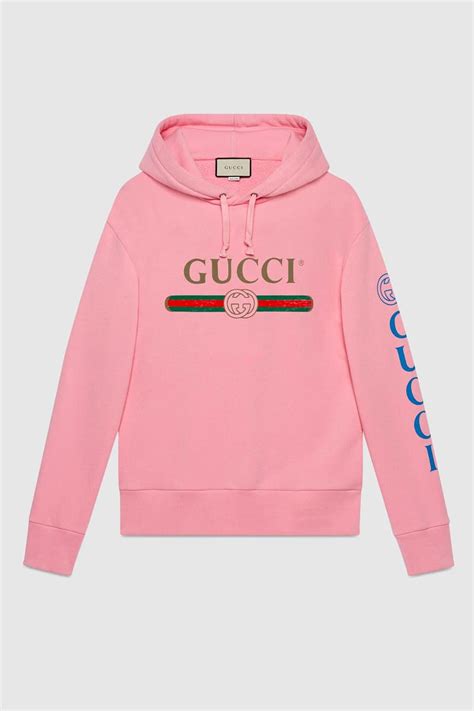 gucci logo sweatshirt pink